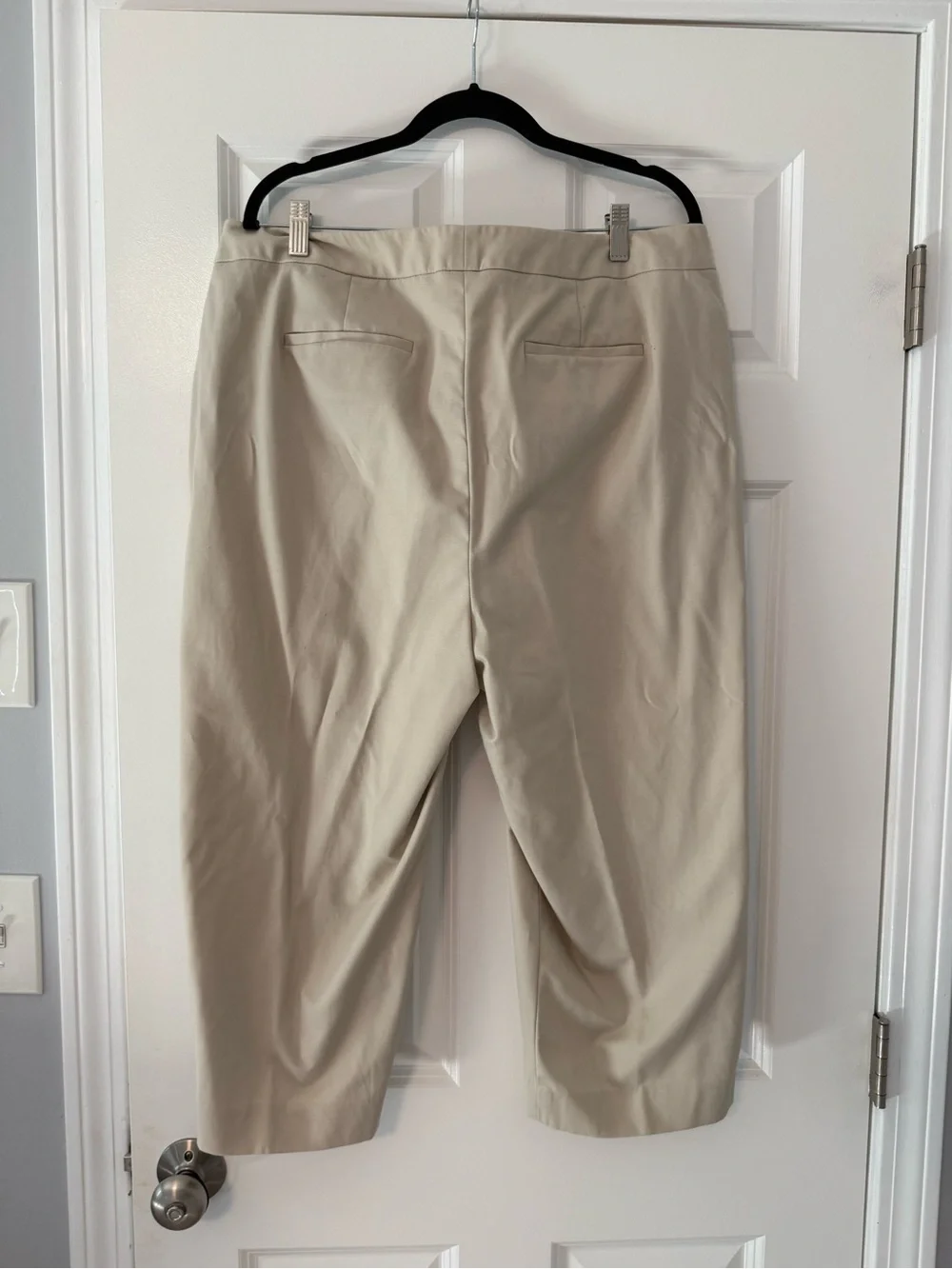 Rafaella | Light Beige Curvy Dress Pant Capris | Size 16W